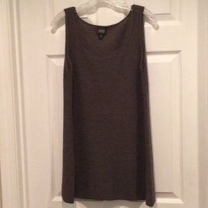 Long sleeveless sweater